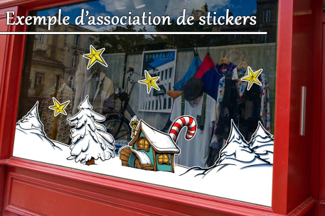 Sticker maison carrée 2