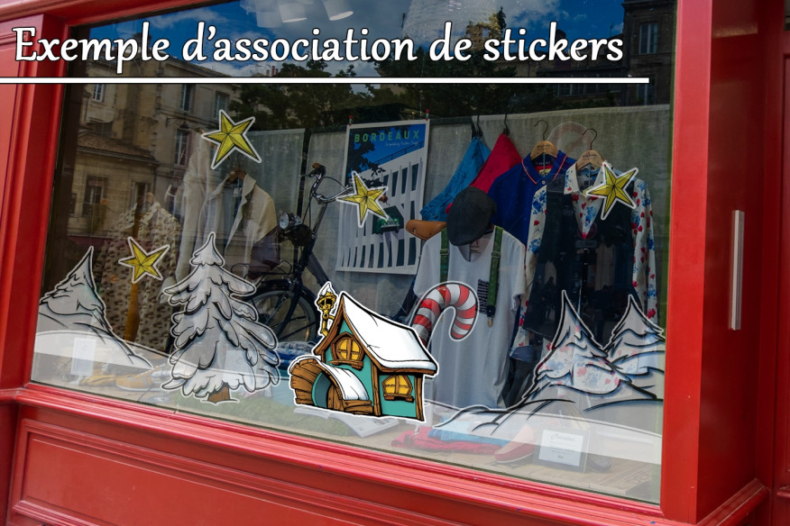 Sticker maison carrée