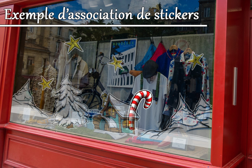 Sticker décor sucre d'orge