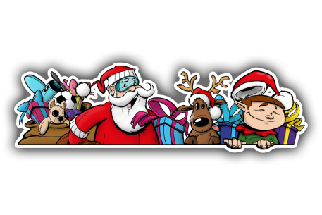 Sticker Frise de Personnages Père Noël 2