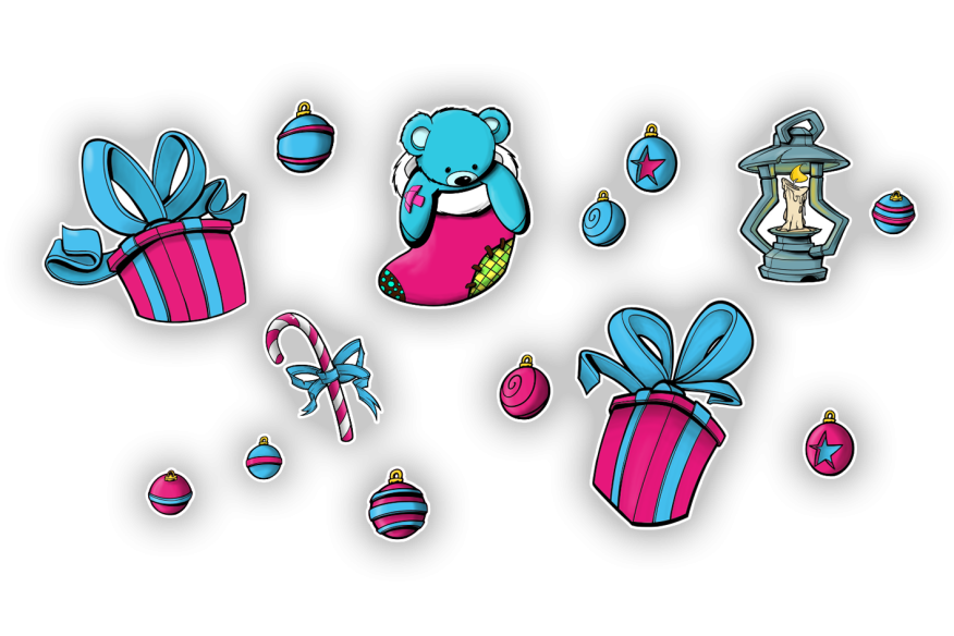 Stickers ornements de Noël