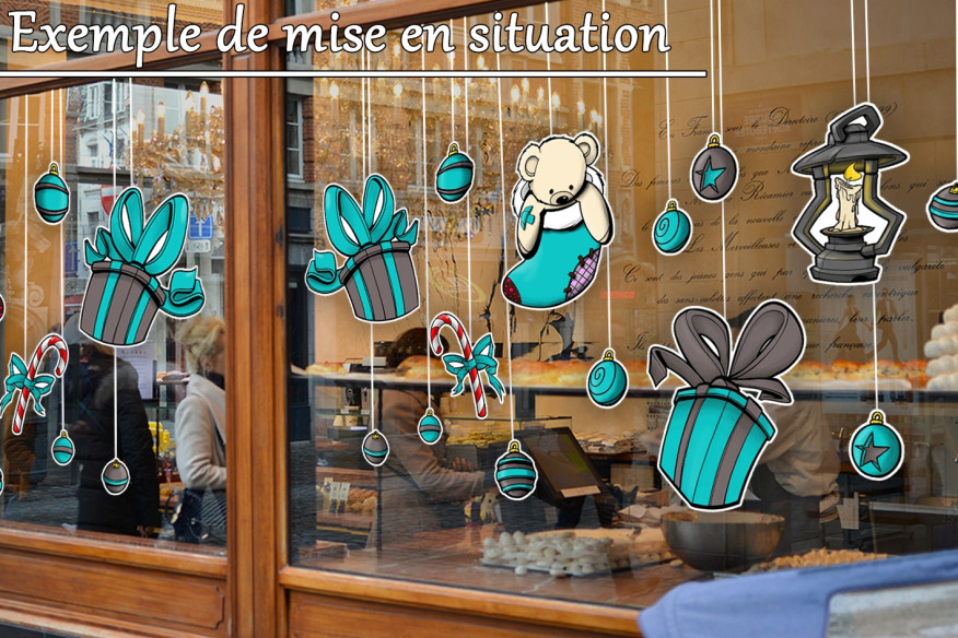 Stickers ornements de Noël