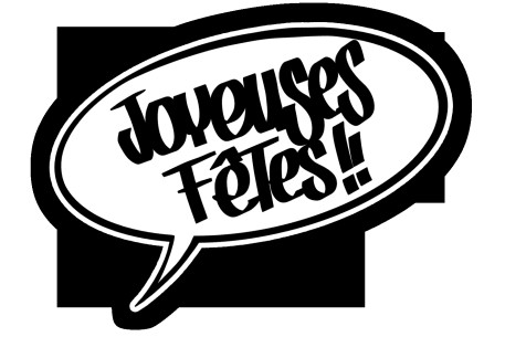 Sticker bulle Joyeuses Fêtes