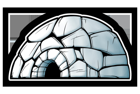 Sticker igloo 1 2