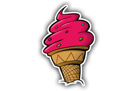 Sticker glace bonbon