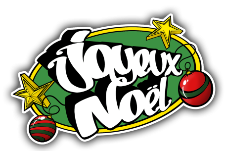 Sticker Noël Joyeux Noël ovale vert 2