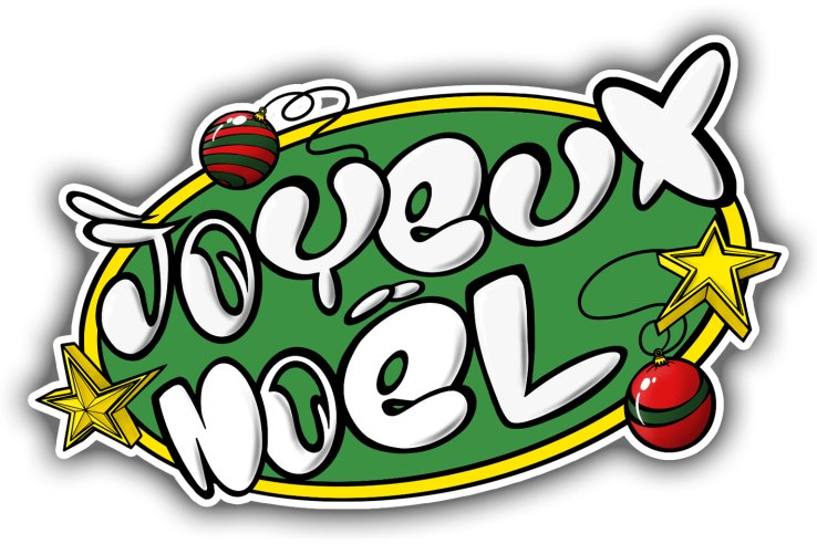 Sticker Noël Joyeux Noël vert