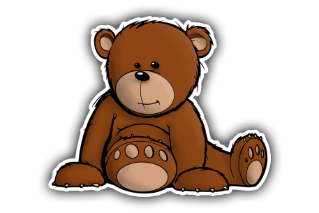 Sticker ourson 2