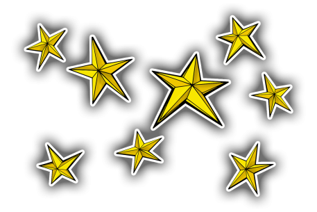 Pack de 8 étoiles