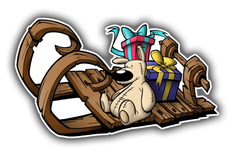 Sticker luge de cadeaux 2