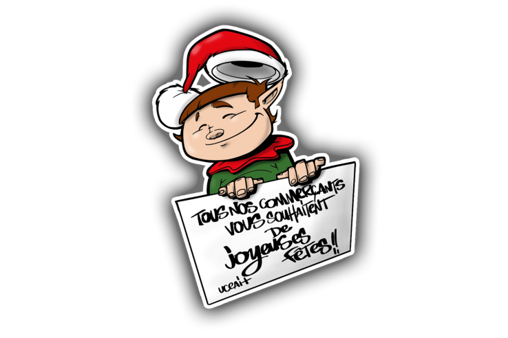 Sticker pancarte lutin