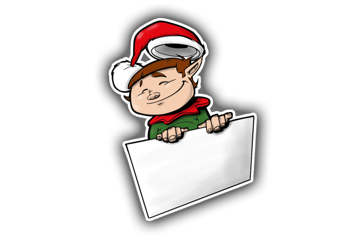 Sticker pancarte lutin