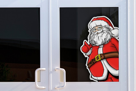 Sticker Père Noël demi traditionnel