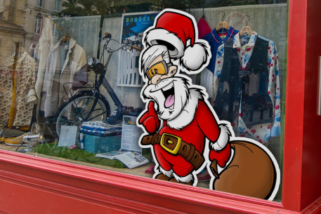 Sticker Père Noël tranquille