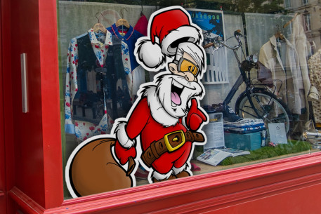 Sticker Père Noël tranquille 2