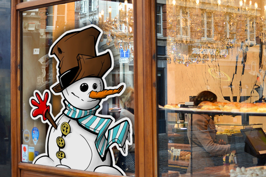 Sticker bonhomme de neige 3