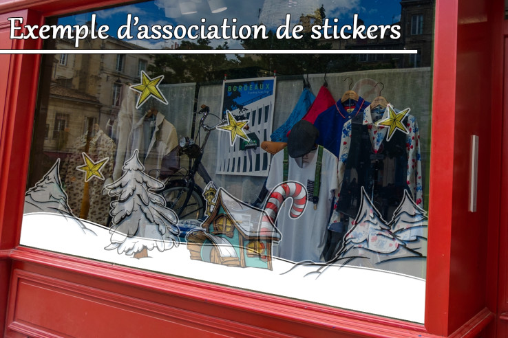 Sticker banquise enneigée fond de paysage